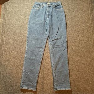 LL Bean Jeans Womens 8 Tall Regular Relaxed/Original Fit Blue Denim